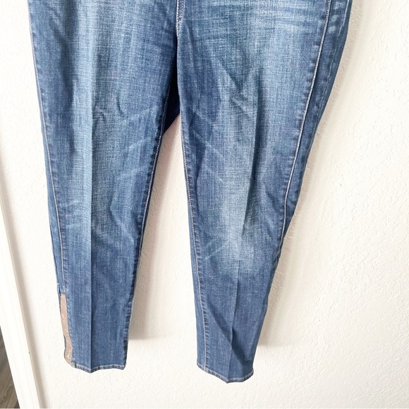 Chico's Jeans Women's 10 Size So Slimming Girlfriend Slim Leg Ankle Studded - Picture 4 of 9